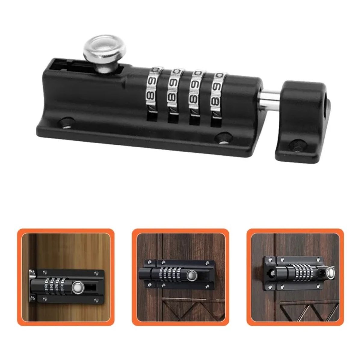 GENERICO - Pestillo Mueble Picaporte Lockers Casilleros Con Clave