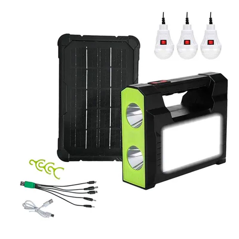 ESHOPANGIE - Kit Emergencia Solar Camping Usb Multifunción +3 Ampolletas