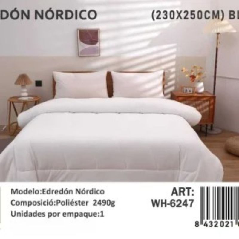 ANGELES DEL HOGAR - PLUMON NORDICO DE SEDA 2 PLAZAS 230X250CM