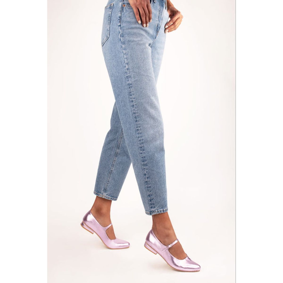 GANDARVA - Ballerina Mujer De Cuero Almudena Rose Gold