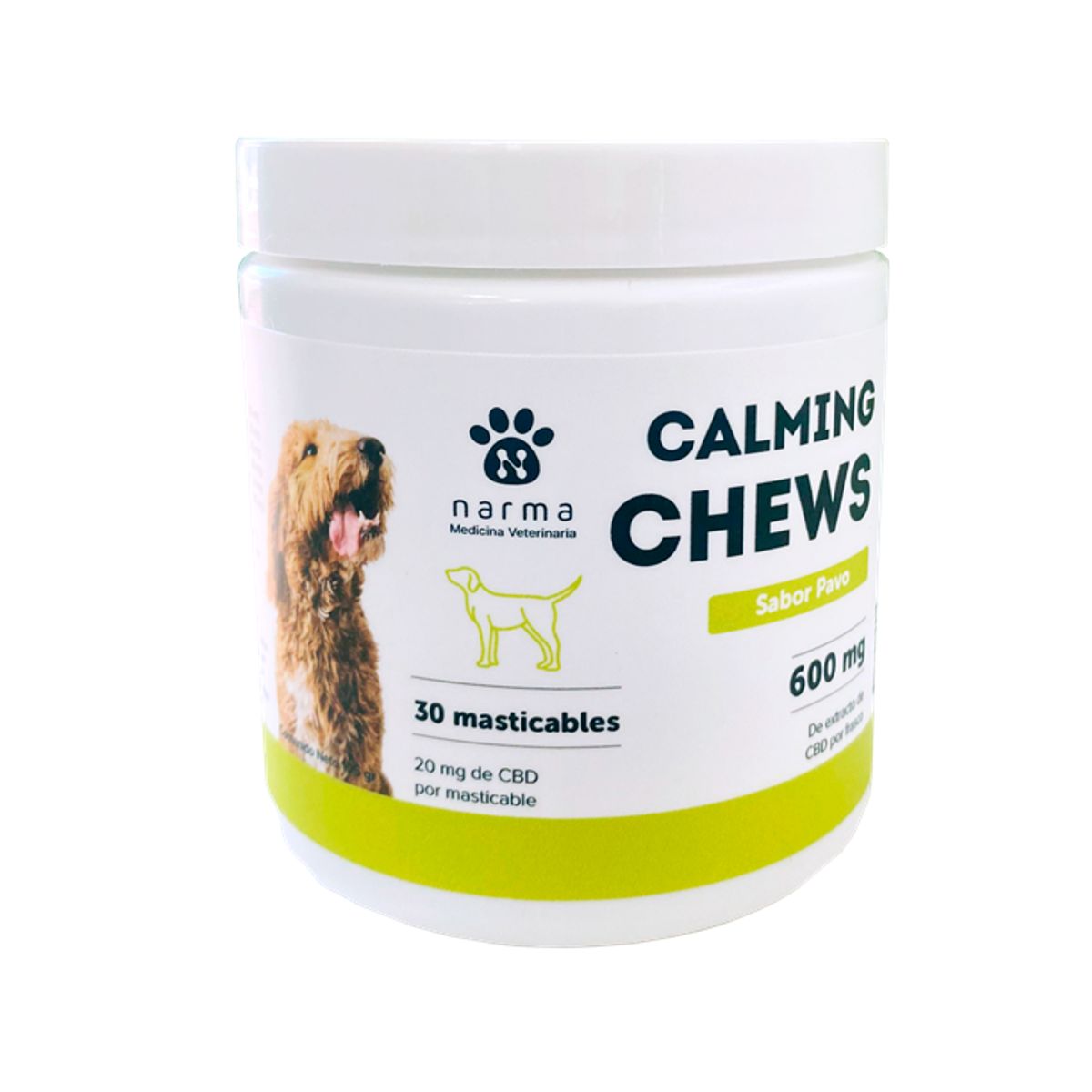NARMA - Masticable CBD Calmante para Perros NarmaVet 600 mg - 30 unidades
