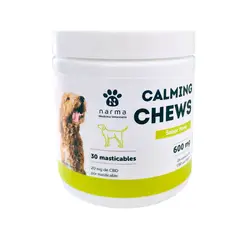 NARMA - Masticable Calmante para Perros NarmaVet 600 mg - 30 unidades