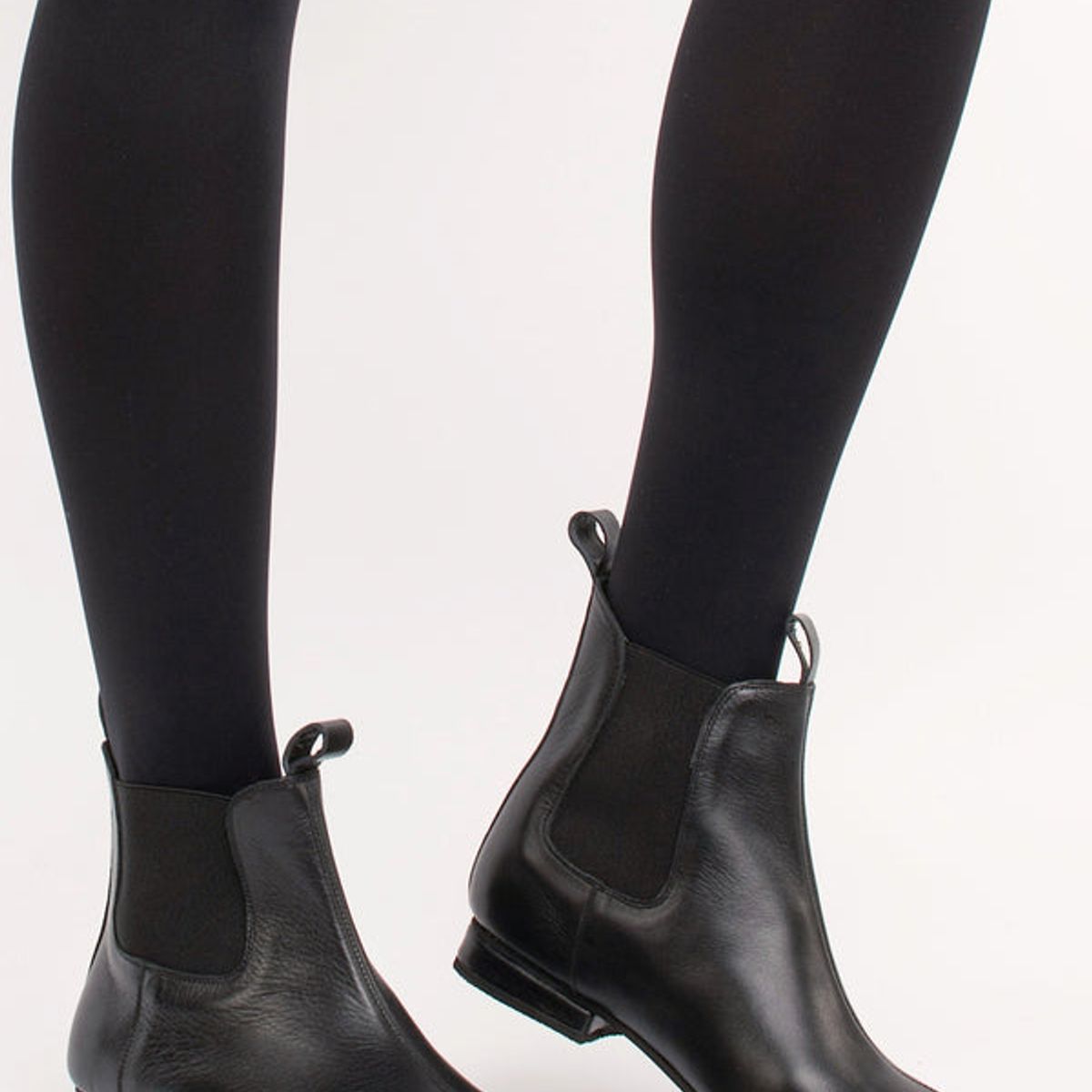 GANDARVA - Botín Mujer De Cuero Dafne Negro Opaco