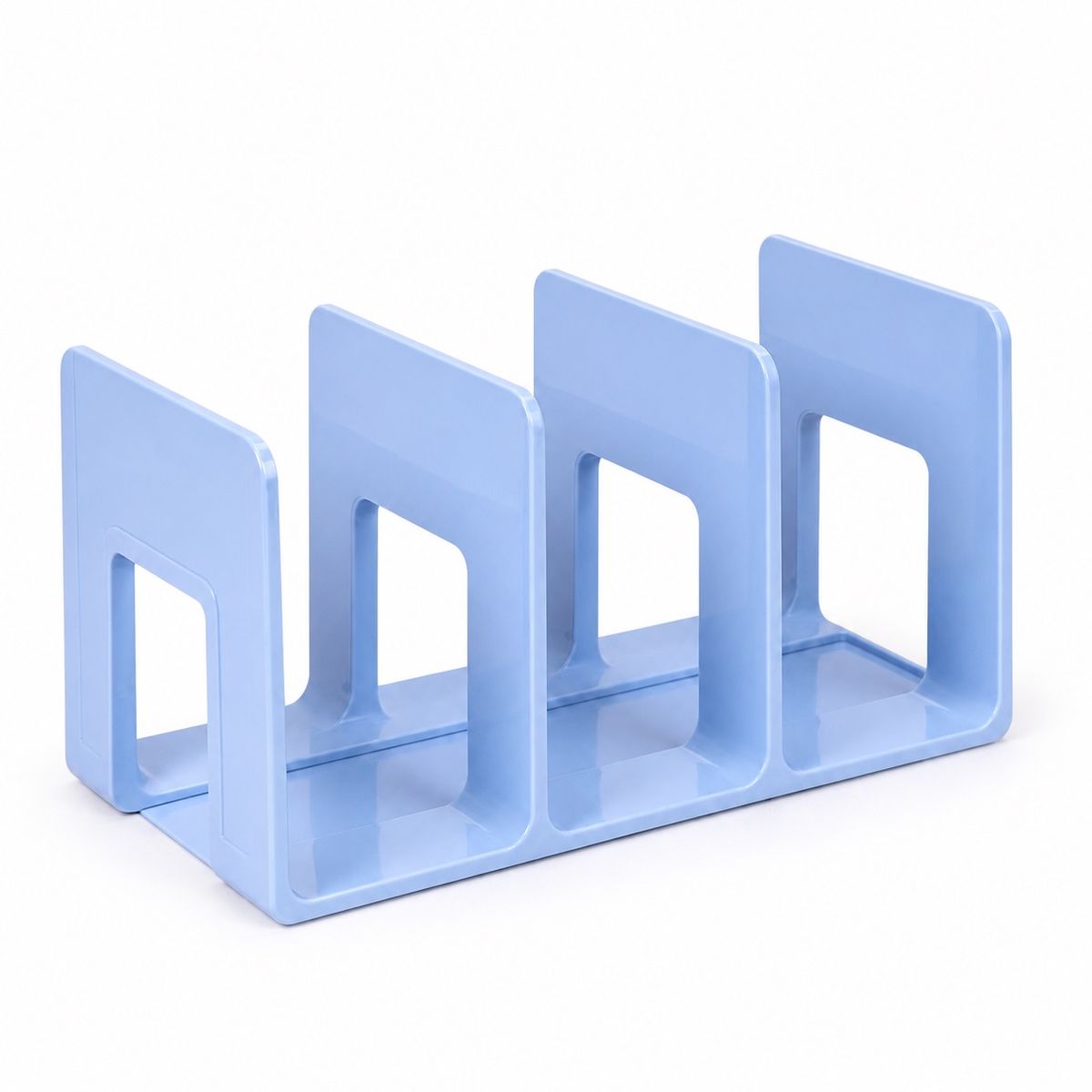 HOMESTAR - Organizador de escritorio 4 compartimentos azul