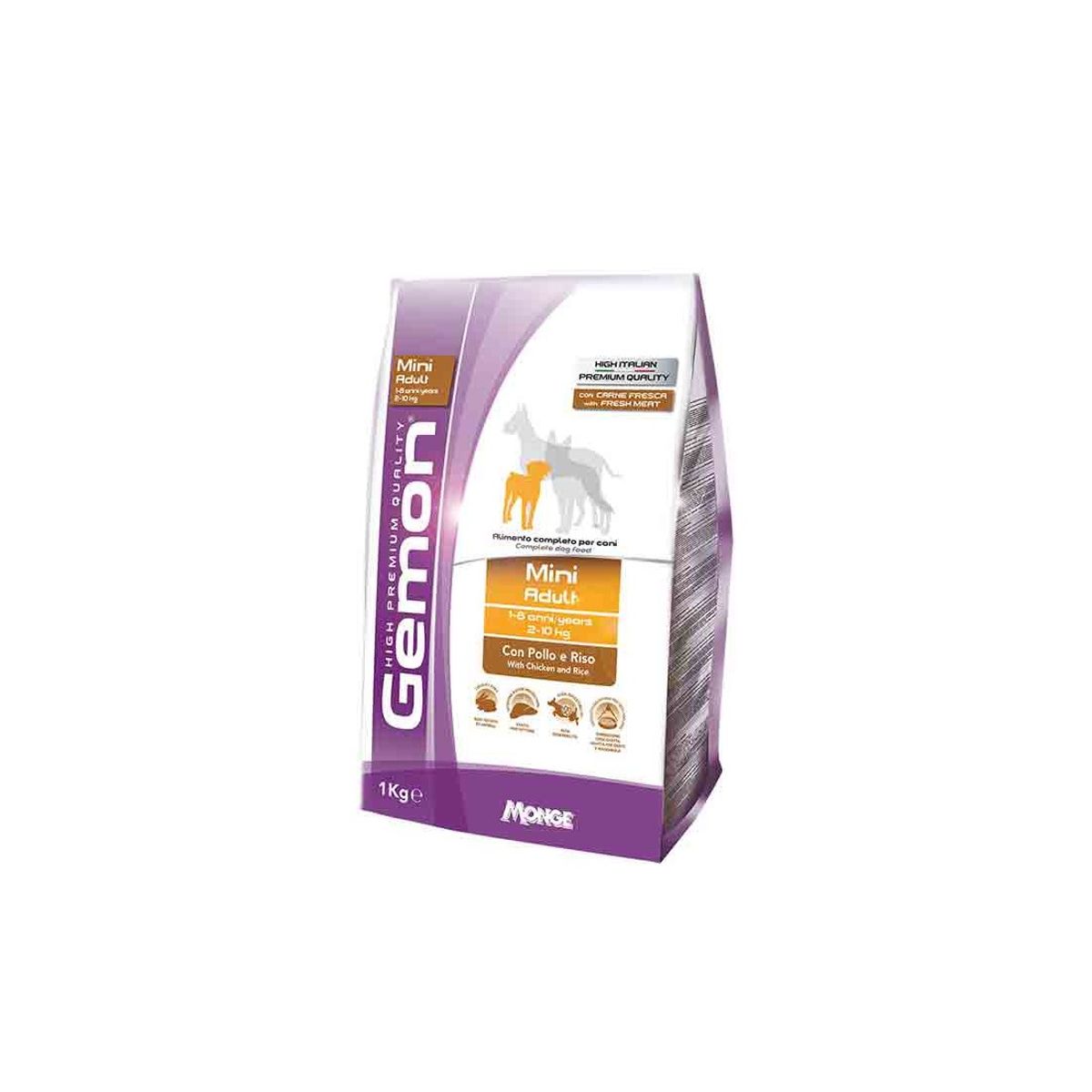 MONGE - GEMON ALIMENTO SECO PERRO RAZAS PEQUEÑAS 3 KILOS