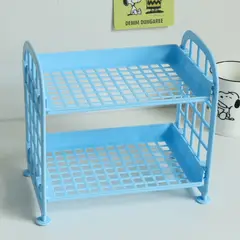 HOMESTAR - Estantería Organizador 2 Niveles Azul