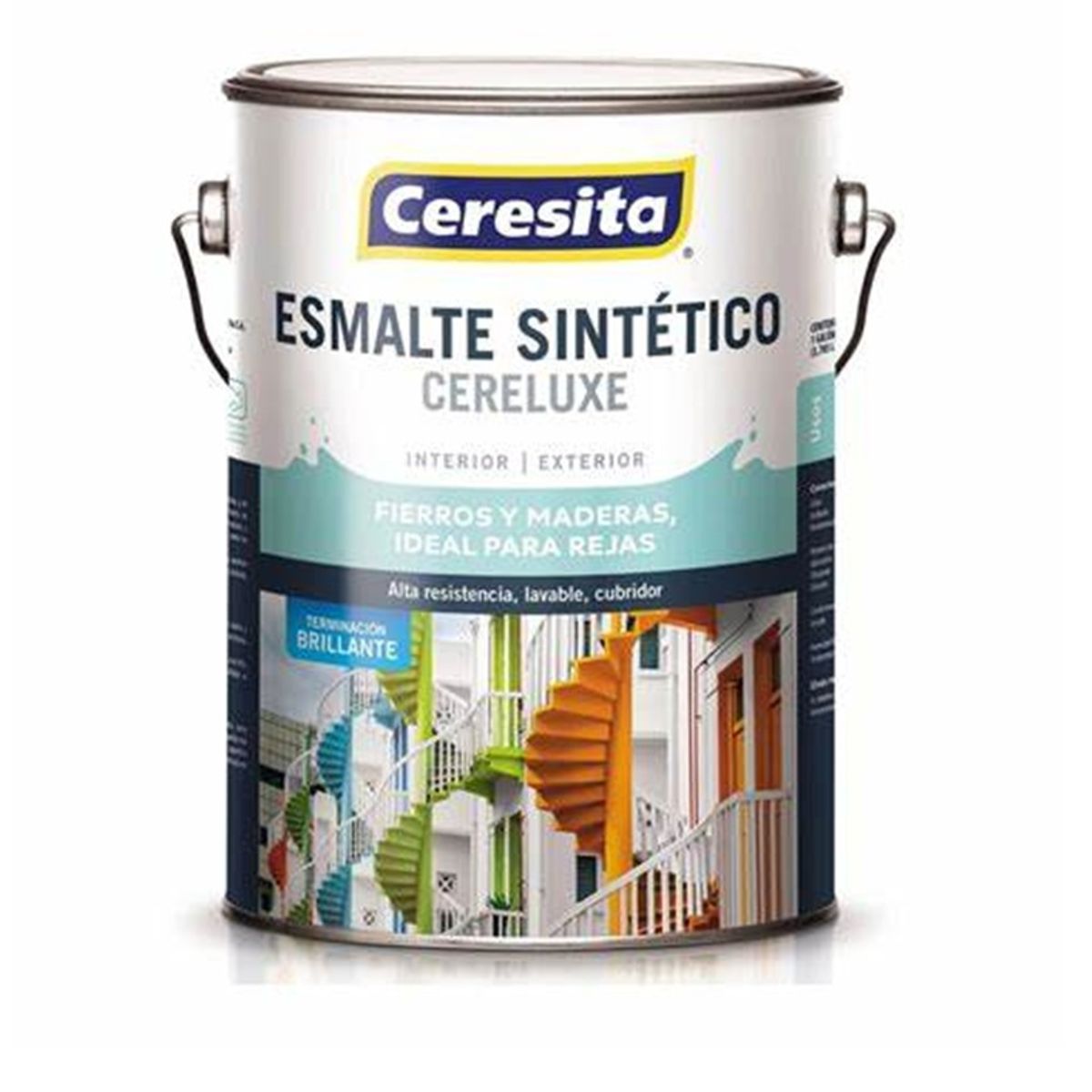 CERESITA - Esmalte Sintetico Cereluxe Ceresita Brillante Bermellon Galon