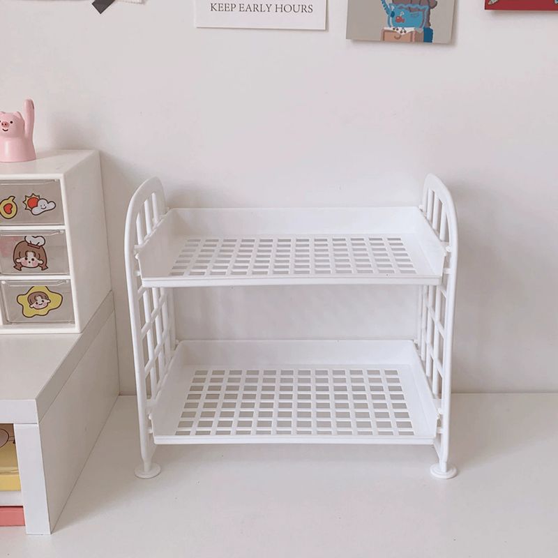 HOMESTAR - Estantería Organizador 2 Niveles Blanco
