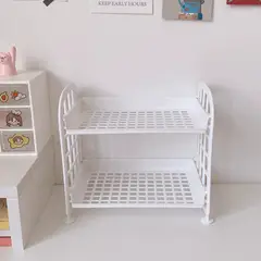 HOMESTAR - Estantería Organizador 2 Niveles Blanco