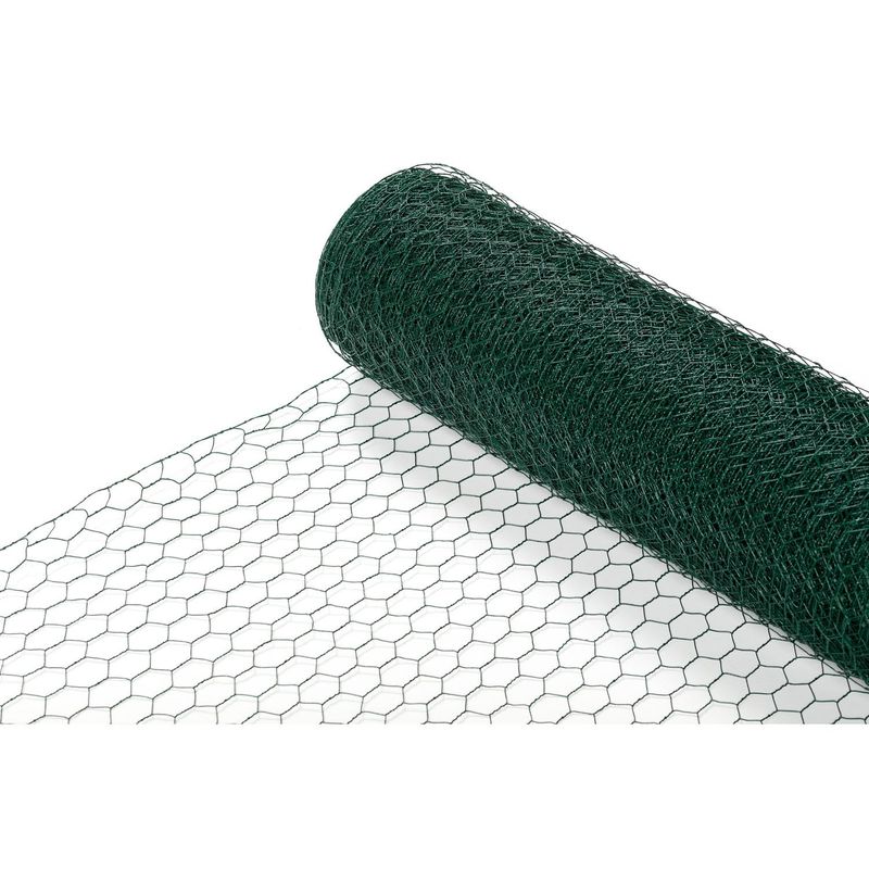 GENERICO - Malla hexagonal 1 x 10mt rollo 20m Recubierta pvc CERRAM