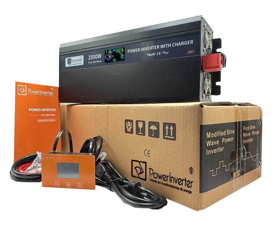 GENERICO Inversor -cargador -ups 12v220vac 2500w - 5000w Psw Pro ...