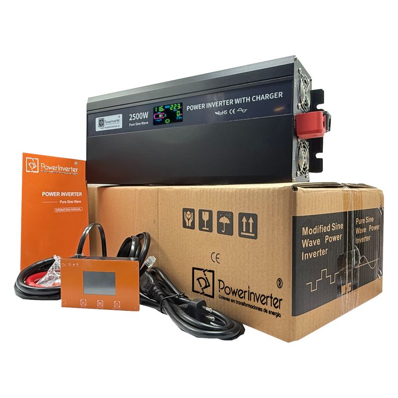 GENERICO - Inversor -cargador -ups 12v220vac 2500w - 5000w Psw Pro