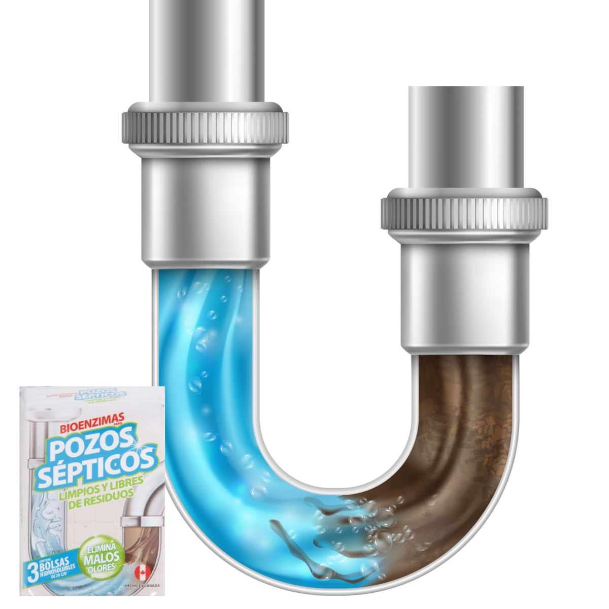 ANASAC - BIOENZIMA POZOS SÉPTICOS 3 BOL