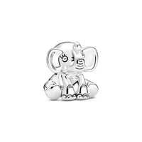 Charm El Elefante Ellie De Plata Mujer