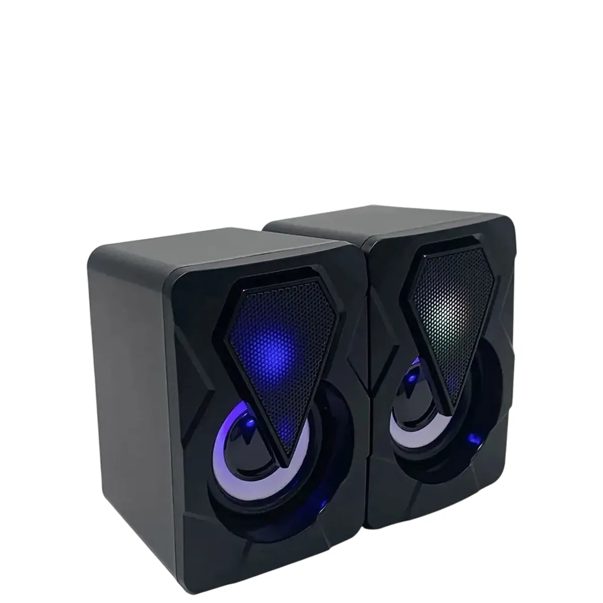 GENERICO - Par De Parlantes Pc Gamer Usb Led Stereo