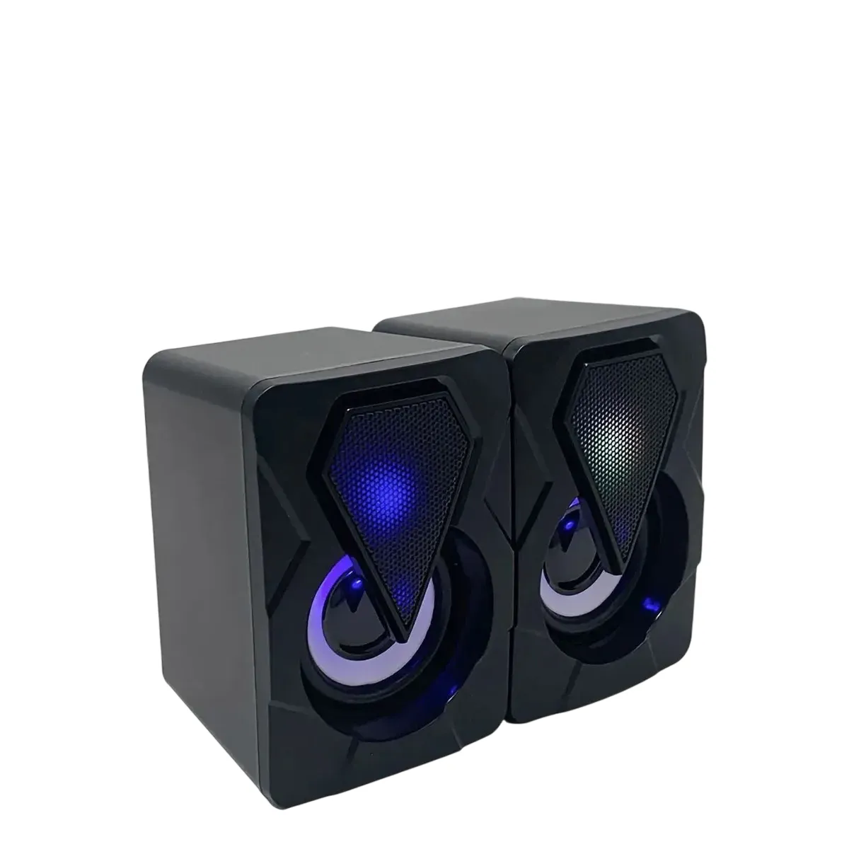 GENERICO - Par De Parlantes Pc Gamer Usb Led Stereo
