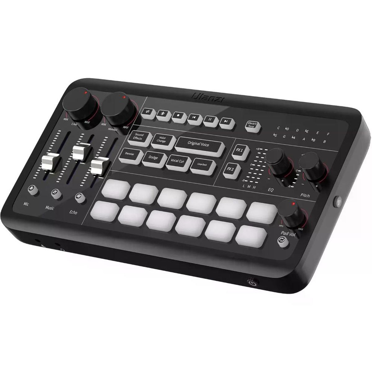 ULANZI - Ulanzi AX01 UCaster Live Tarjeta de Sonido Para Podcast y Streaming Con Batería Recargable