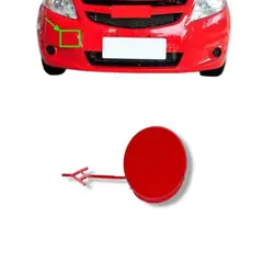 GENERICO - Tapa Roja Parachoque Delantero Compatible Con Chevrolet Sail
