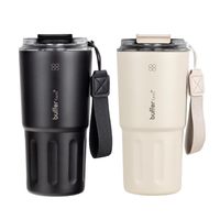 Vaso Termico Termo Buffer Bebidas Calientes Frias Mug 600ml - Negro