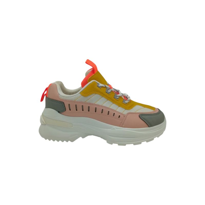 HERIEL - Zapatilla Rosa Plataforma Mujer