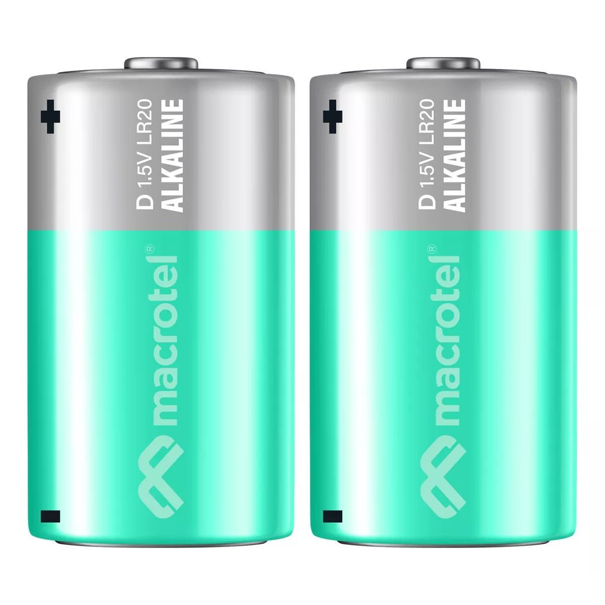 GENERICO - Pila D macrotel alcalina pack 2 unidades