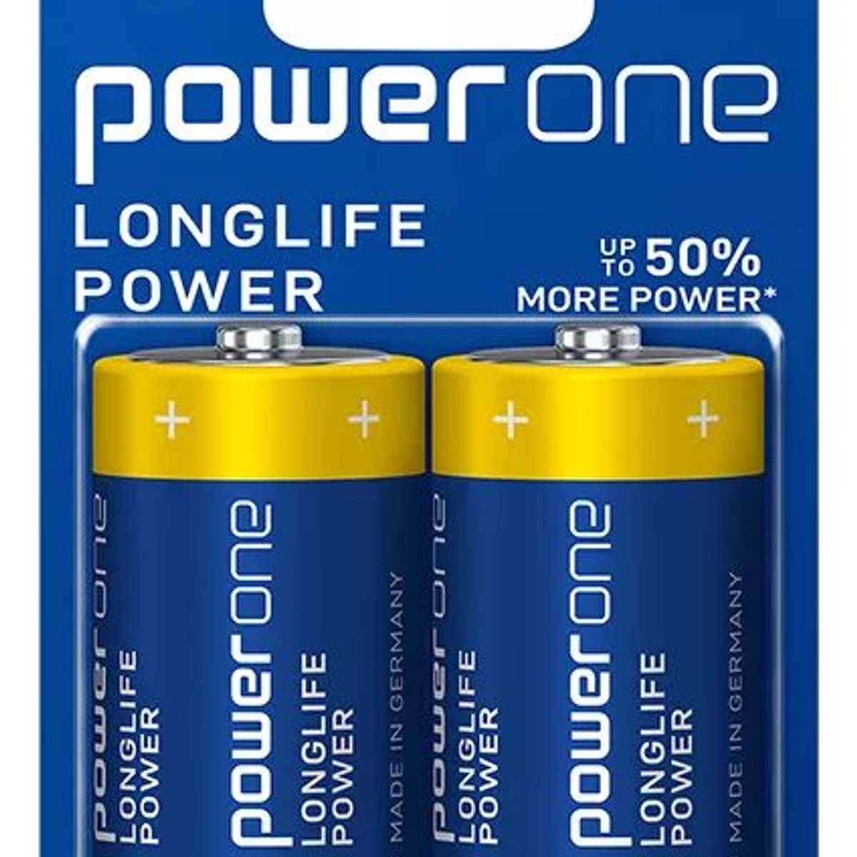 GENERICO - Pila D powerone pack 2 unidades 1.5V
