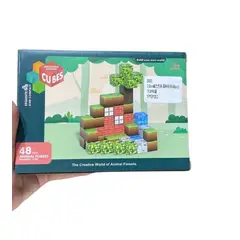 GENERICO - Set De Bloques Magnéticos 48 Piezas - Estilo Minecraft