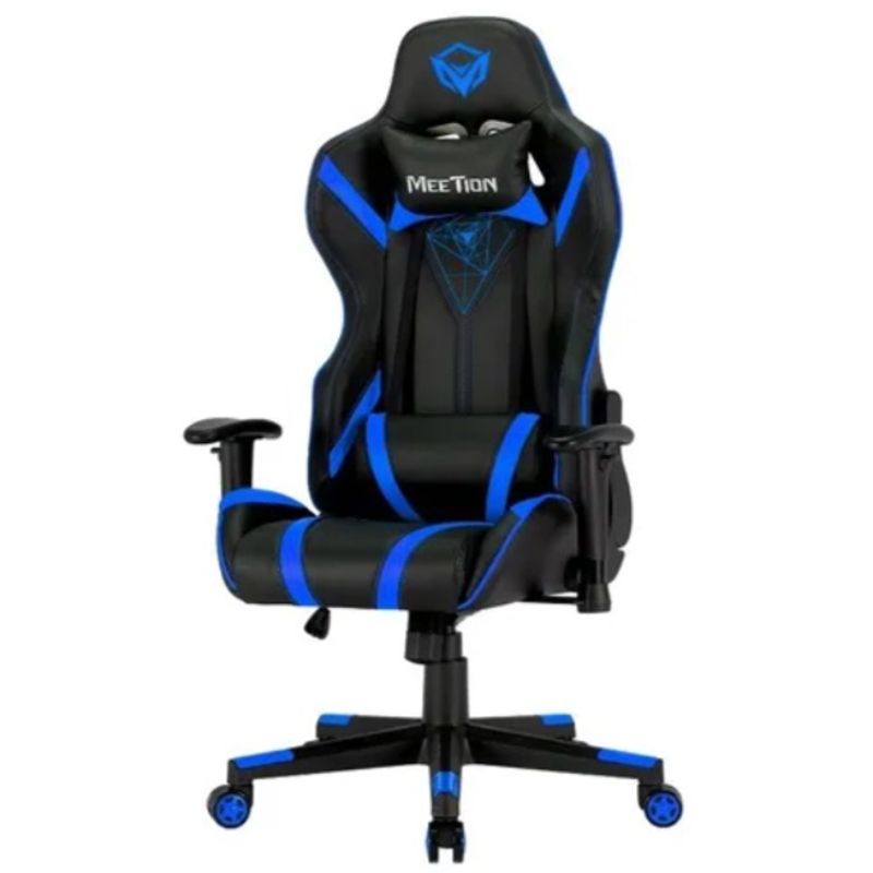 ATLAS - Silla de escritorio  gamer ergonómica  azul