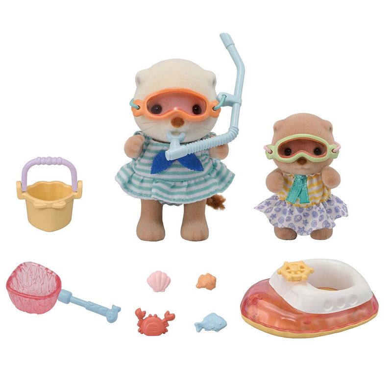 SYLVANIAN FAMILIES - SET HERMANAS NUTRIA MARINA SYLVANIAN FAMILIES