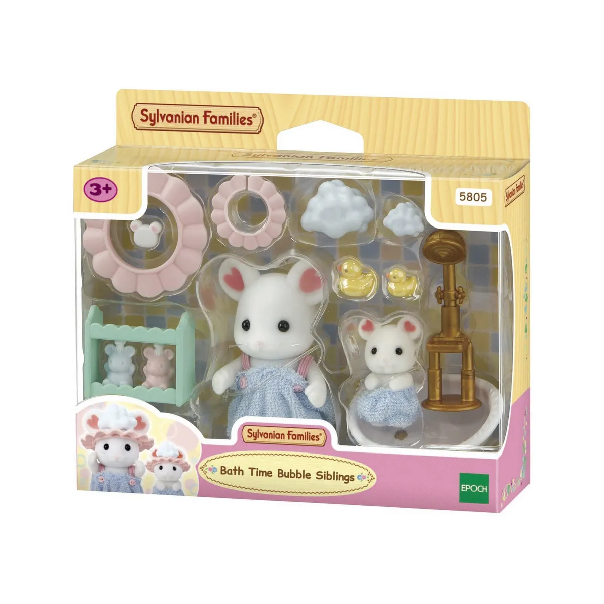 SYLVANIAN FAMILIES - Set baño de burbujas Sylvanian Families con figuras de