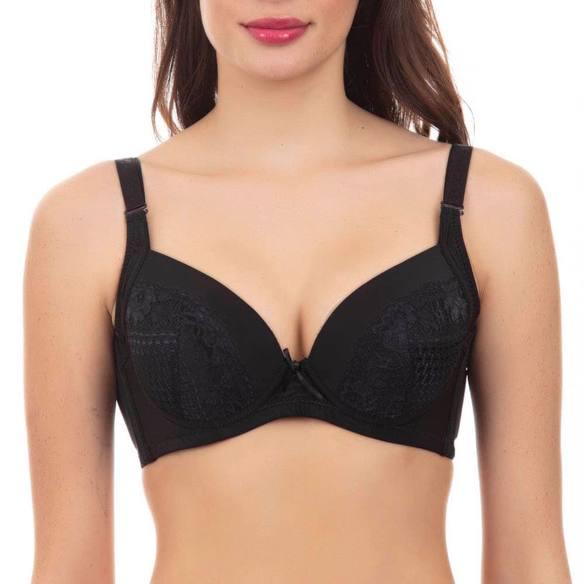 LADY GENNY - Sosten Encaje Con Soft Push-Up