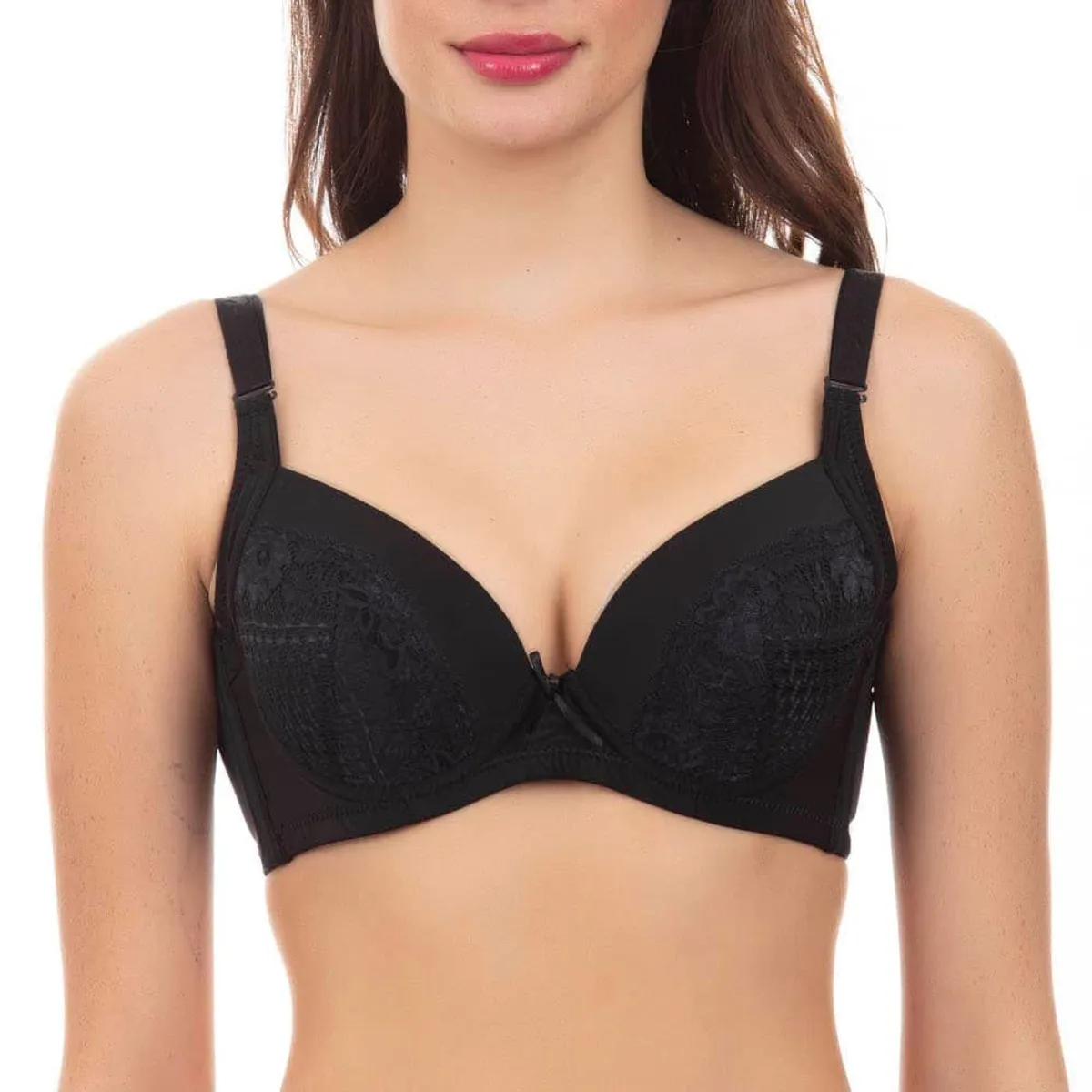 LADY GENNY - Sosten Encaje Con Soft Push-Up