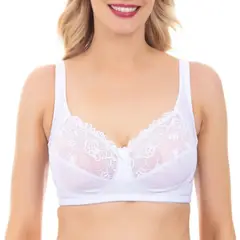 LADY GENNY - Sosten Encaje y Microfibra Sin Arco