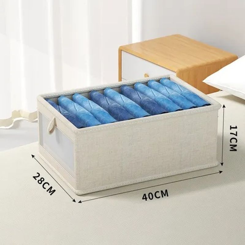 GENERICO - Set De 6 Cajas Organizadoras Plegables Closet Ropa