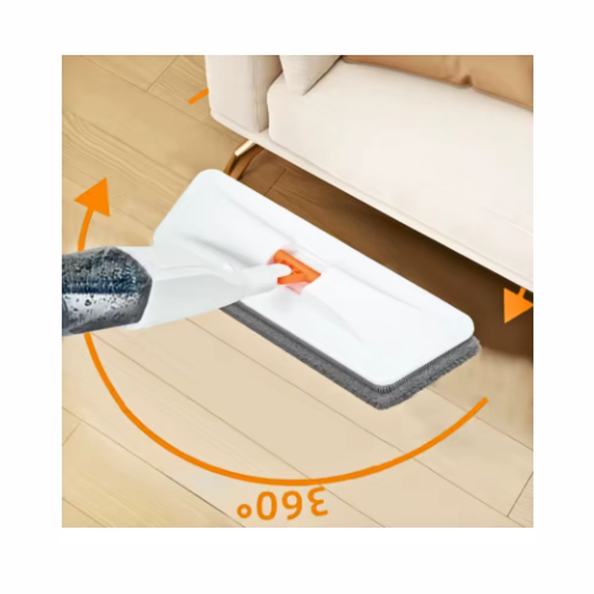 GENERICO - Trapero Mopa Microfibra Con Rociador Para Piso Reutilizable