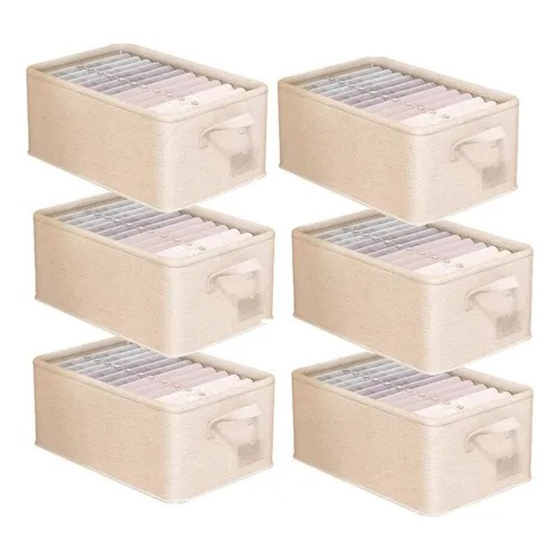 GENERICO - Set De 6 Cajas Organizadoras Plegables Closet Ropa