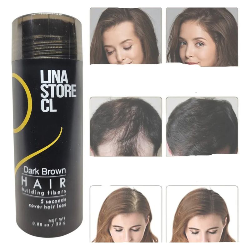 GENERICO - Polvo Texturizador Disimulado Instantaneo Calvicie Sin Pelo Dark Brown