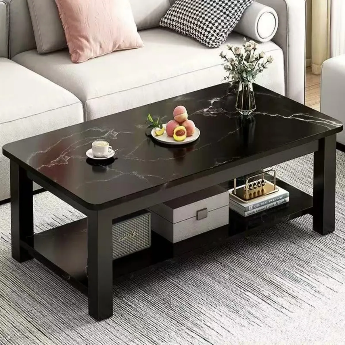 IDEEHOUSE - Mesa De Centro Rectangular 120x60x45cm Mesas