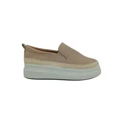 HERIEL - Zapatilla Beige Plataforma Mujer