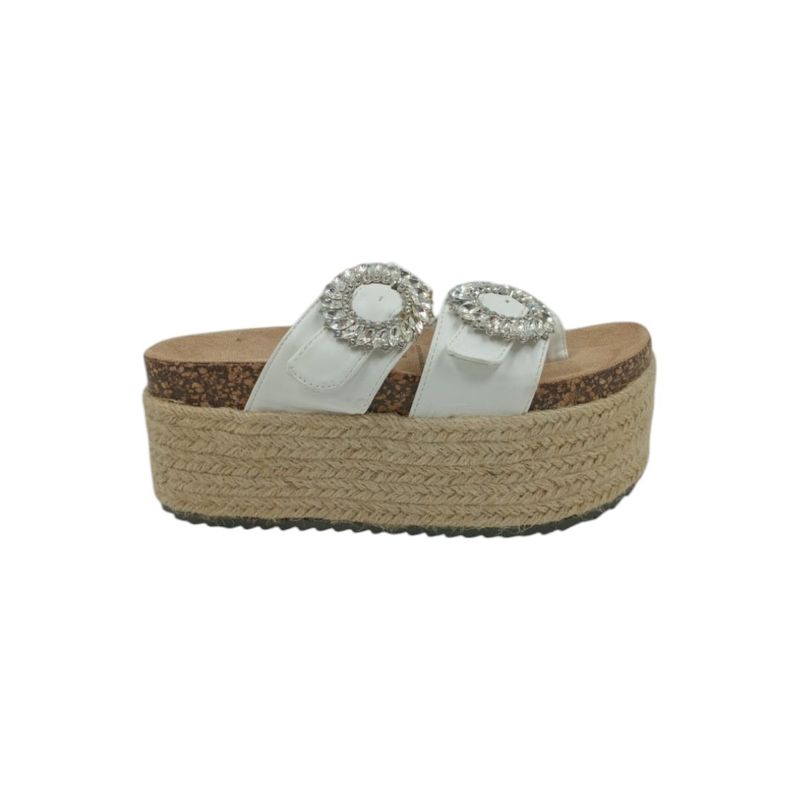 HERIEL - Sandalia Blanca Plataforma