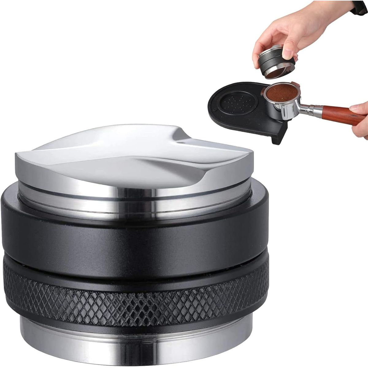 KUANGYE - 51mm Tamper Y Distribuidor De Café Expreso De Acero Inoxidable