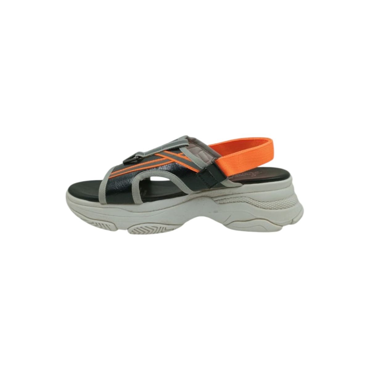 HERIEL - Sandalia Negra Deportiva Plataforma