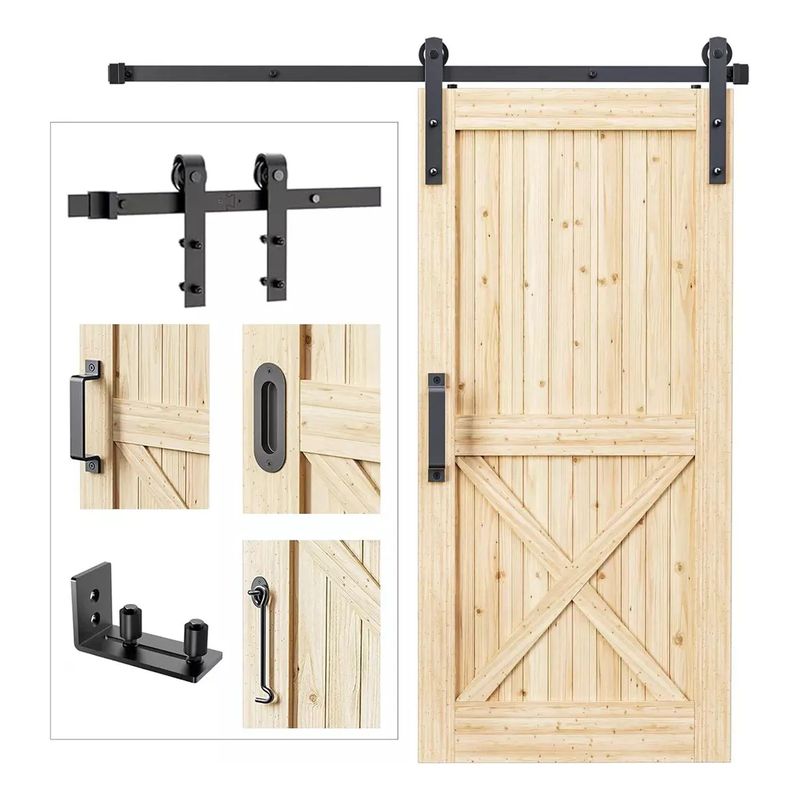 GENERICO - Herraje Riel Para Puerta Corrediza Puerta De Granero 150cm 5ft