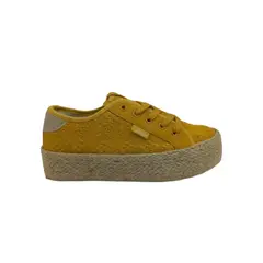 HERIEL - Zapatilla Amarilla Lona Mujer