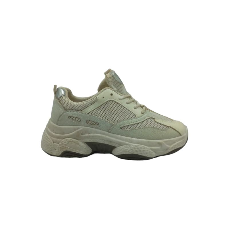 HERIEL - Zapatilla Beige Plataforma Mujer