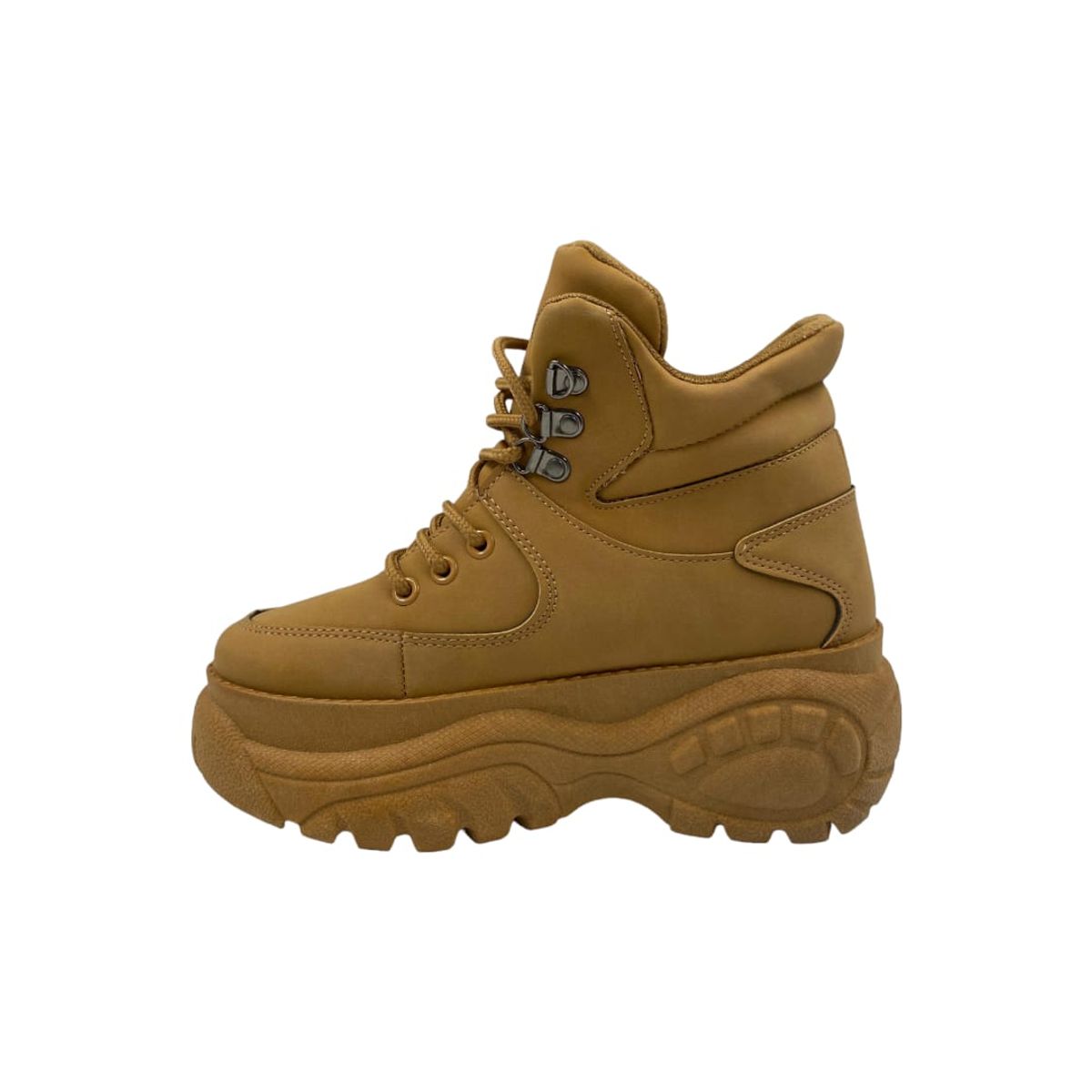 HERIEL - Zapatilla Camel Plataforma Mujer