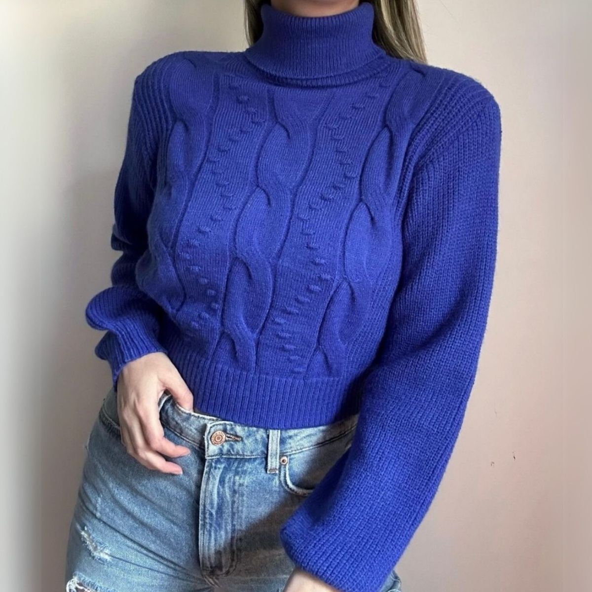 ARRAKASTA - Sweater trenzado elasticado