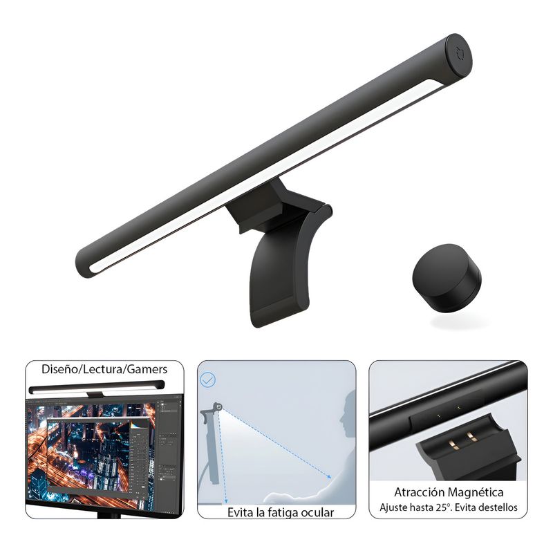 XIAOMI - Xiaomi Mi Computer Monitor Light Bar Lámpara Led Lectura Negro