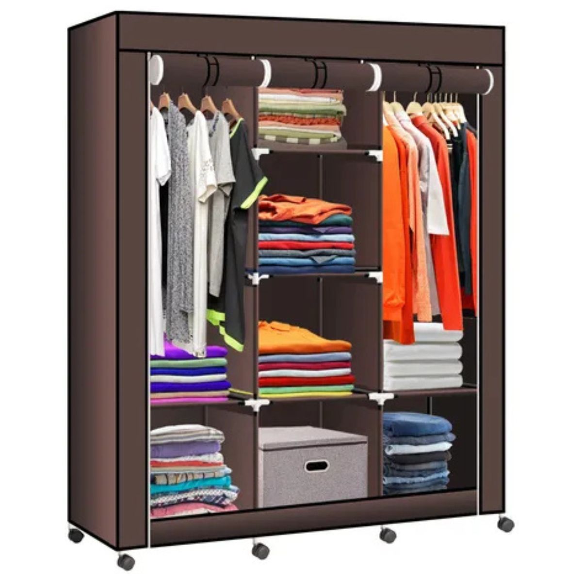 GENERICO - Closet 8 Espacios de Metal + Forro