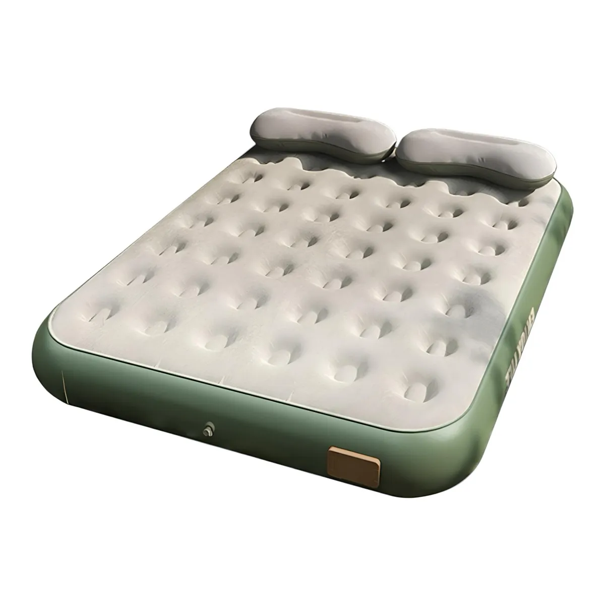 LUBABYCAS - Colchón Cama Inflable Eléctrico Con Cojín Bolso 2 Plazas